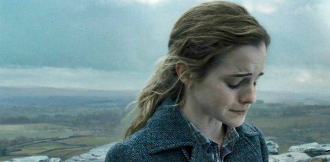 hermione crying