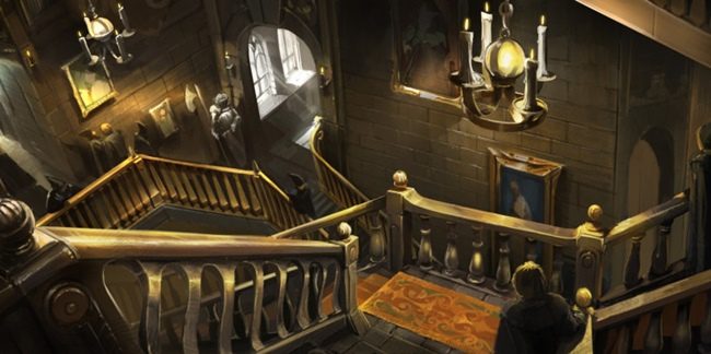 hogwarts merdivenlerinde